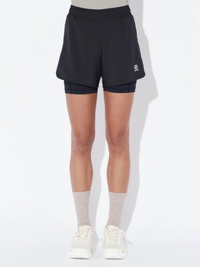 W 2 In 1 Super Short | Onyx Black