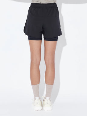 W 2 In 1 Super Short | Onyx Black