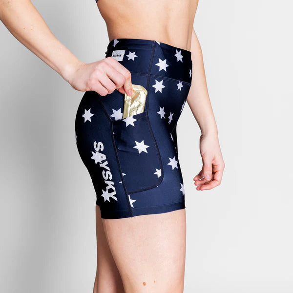 W Star Combat+ Short Tights 7'' | Navy