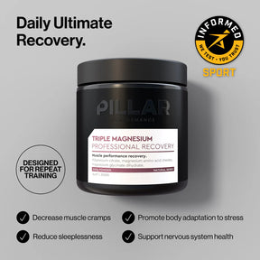 Triple Magnesium Professional Recovery Powder - 200g Pouch | Lemon Lime