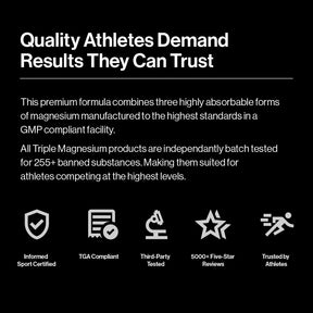 Triple Magnesium Professional Recovery Powder - 200g Pouch | Lemon Lime