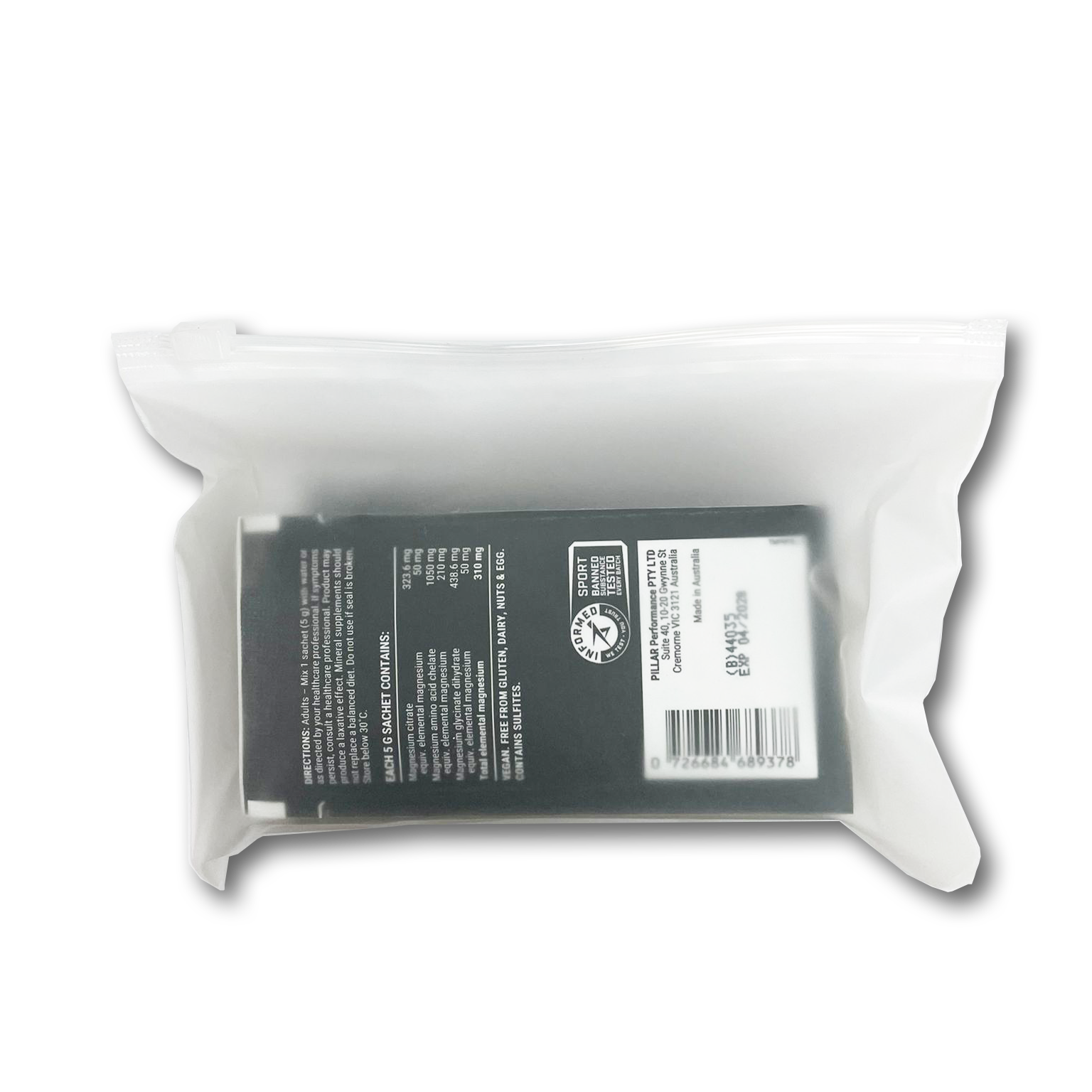 Triple Magnesium Professional Recovery Powder - (Travel Pack) - 5g Sachet x 20 pcs I Lemon Lime