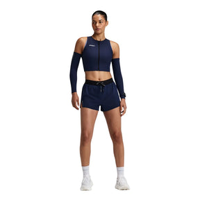 W Adapto 2-Way Zip Race Crop | NY Navy