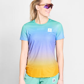 W Drip Dye Flow T-Shirt | Multi