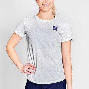 W Flower Combat T-Shirt | White