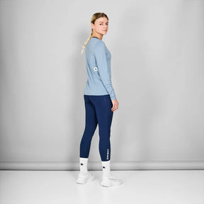 W Logo Pace Long Sleeve | Blue Melange