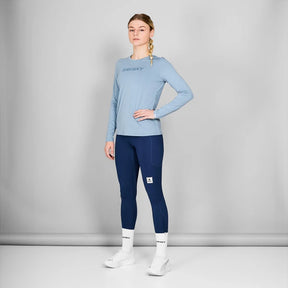 W Logo Pace Long Sleeve | Blue Melange