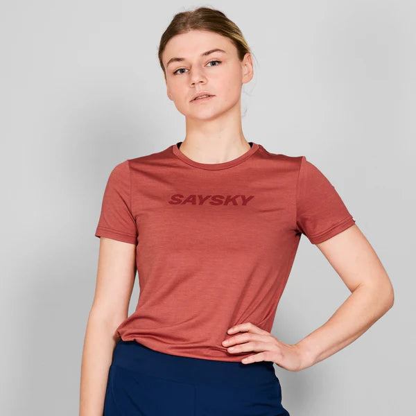 W Logo Pace T-Shirt | Red Melange