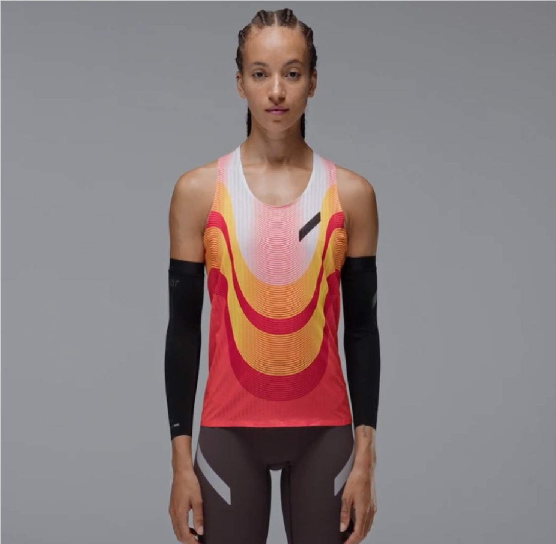 W Race Vest | Orange/Red/White