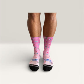 Frey Frey x Versus Socks | Hot Pink