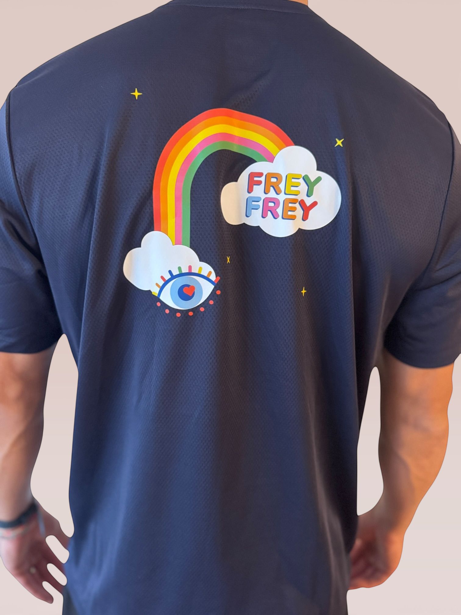 M Frey Frey x Pressio Tee | Navy