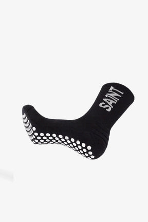 Cotton/Nylon Grip Socks | Black