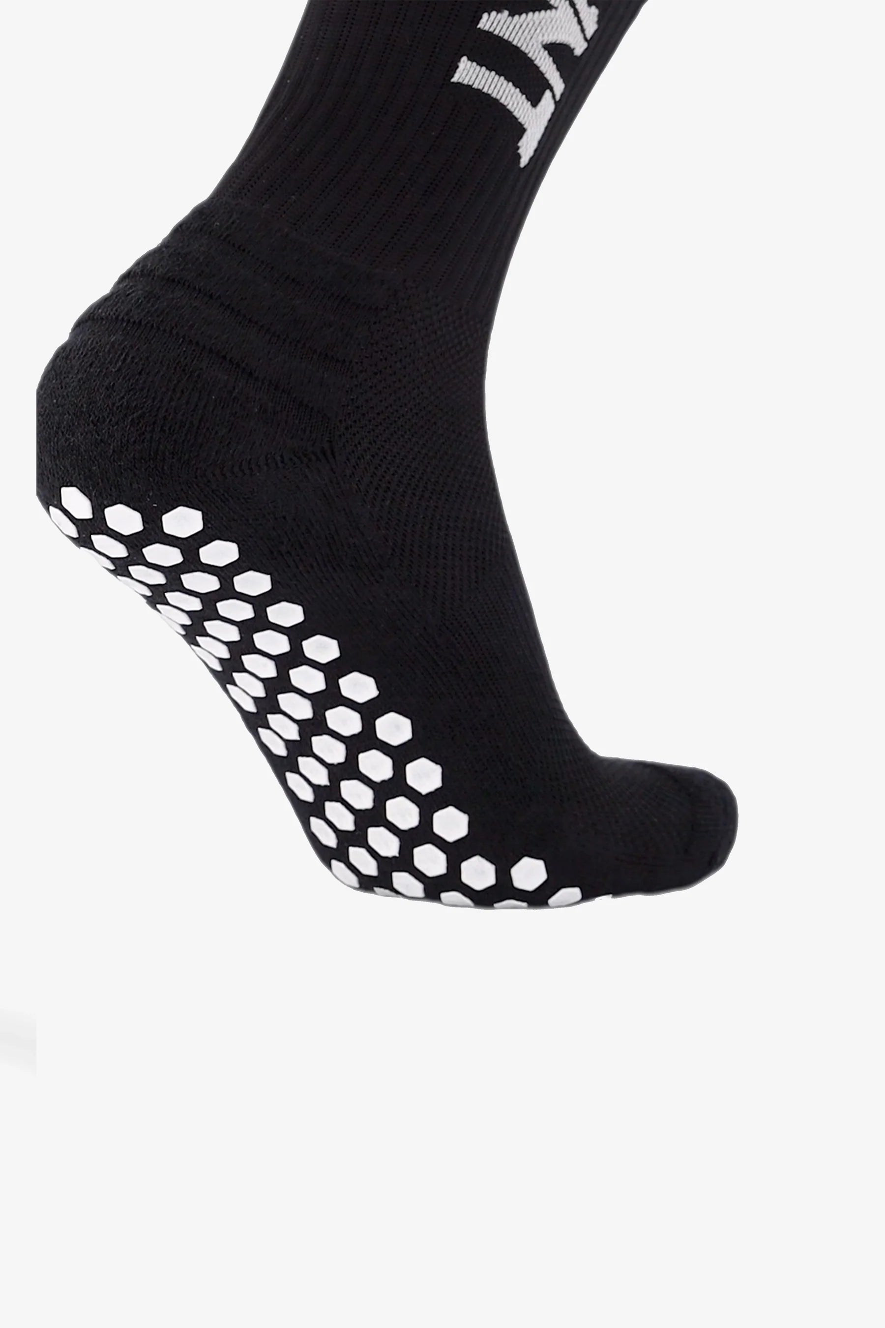 Cotton/Nylon Grip Socks | Black