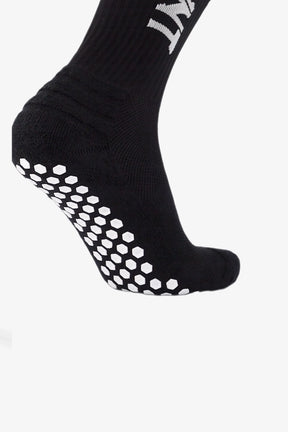 Cotton/Nylon Grip Socks | Black