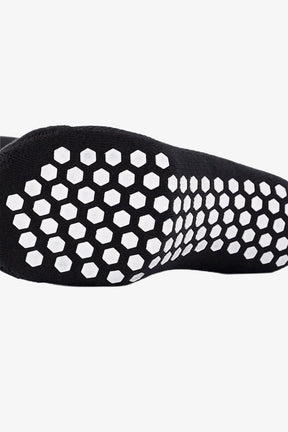 Cotton/Nylon Grip Socks | Black