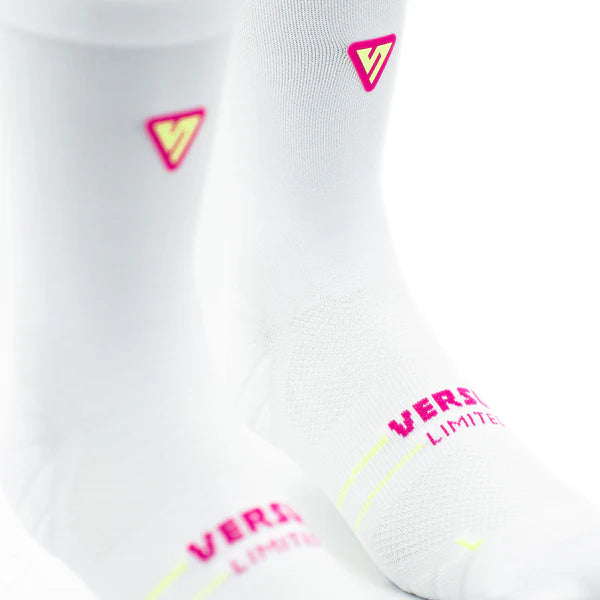 Active Crew Tab Socks | Pink-Lime Limited Edition