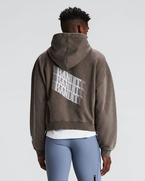Chroma Wash Cropped Hoodie | Cocoa