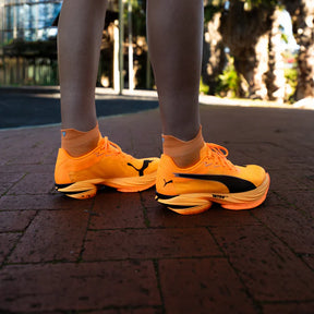 Running Ankle Socks | Tangerine Glow
