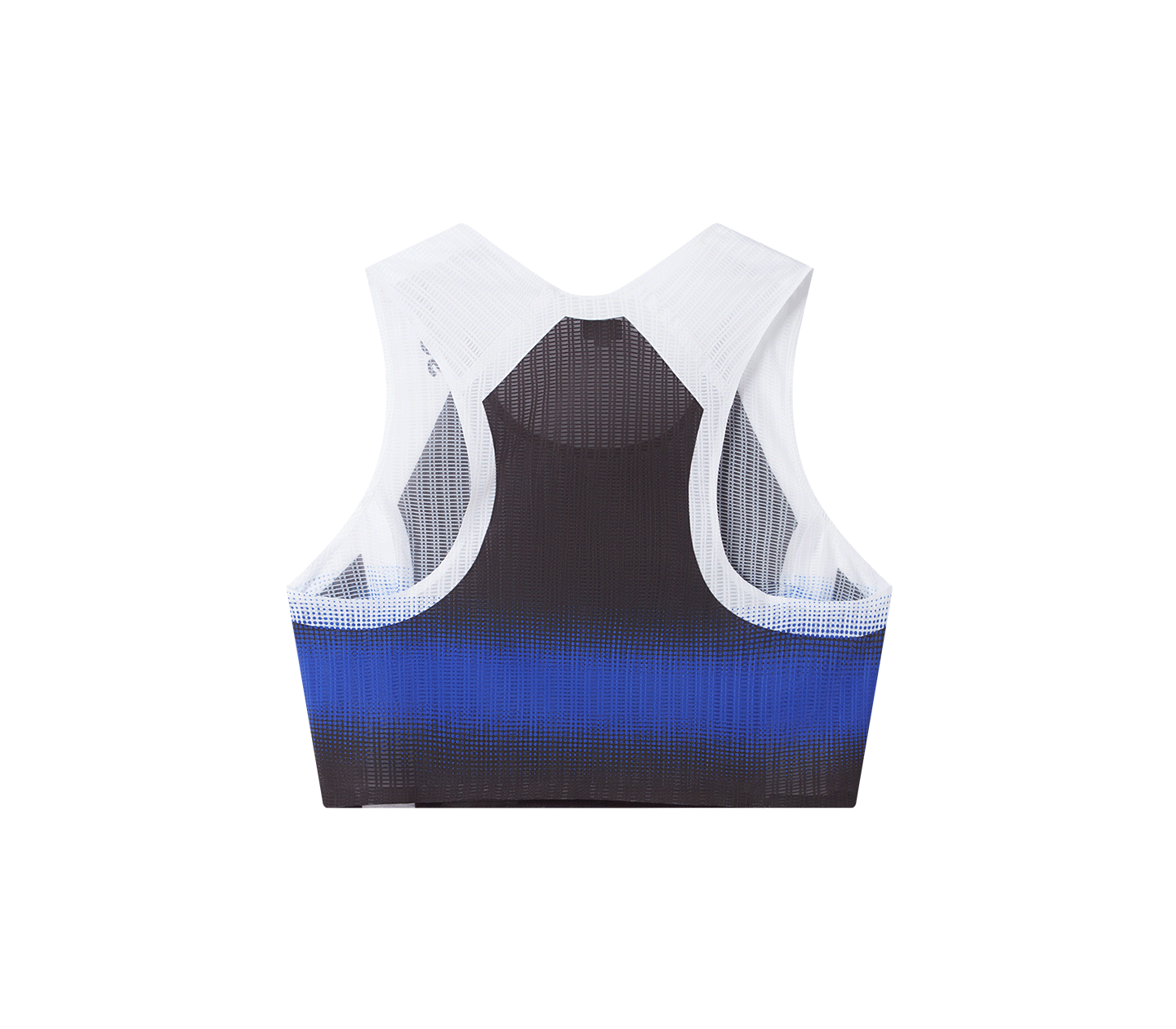 Crop Race Vest | Black/Blue