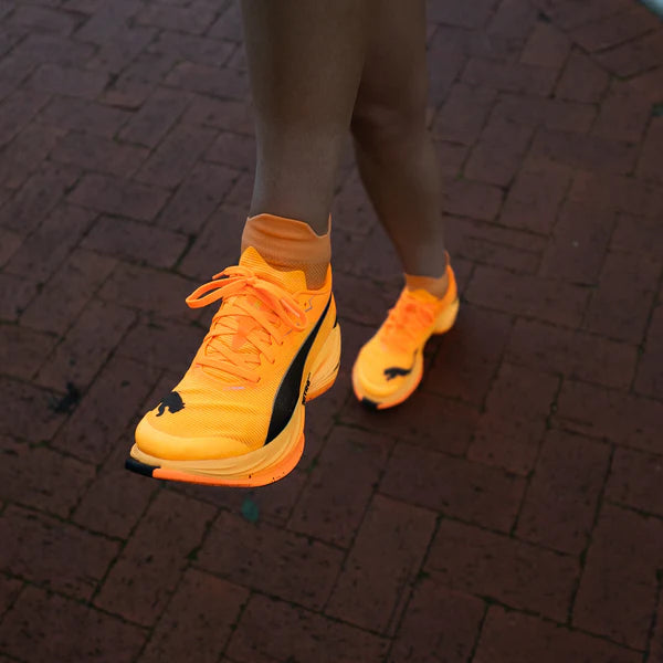 Running Ankle Socks | Tangerine Glow