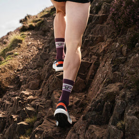Trail Running Socks | Midnight Plum
