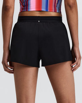 W RipSpeed 3" Split Shorts | Black