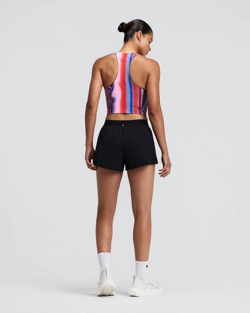 W RipSpeed 3" Split Shorts | Black
