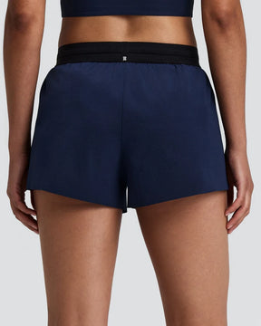W RipSpeed 3" Split Shorts | NY Navy