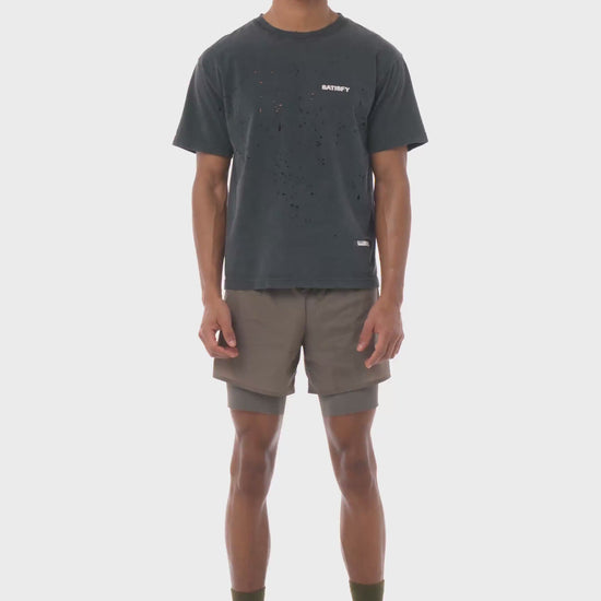 M MothTech T-Shirt | Aged Black