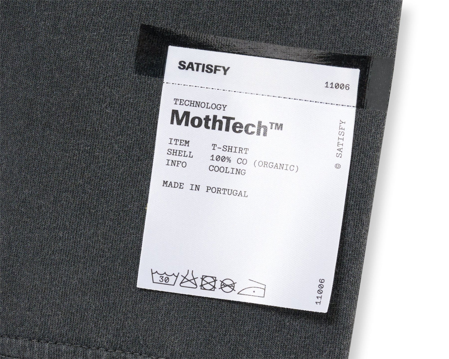 M MothTech T-Shirt | Aged Black