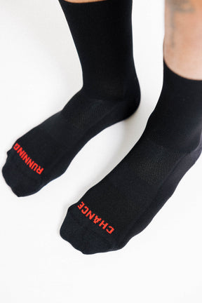 Padded Sock | Black Orange