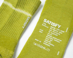 Merino Nylon Tube Socks | Tie-Dye Grenoble Green