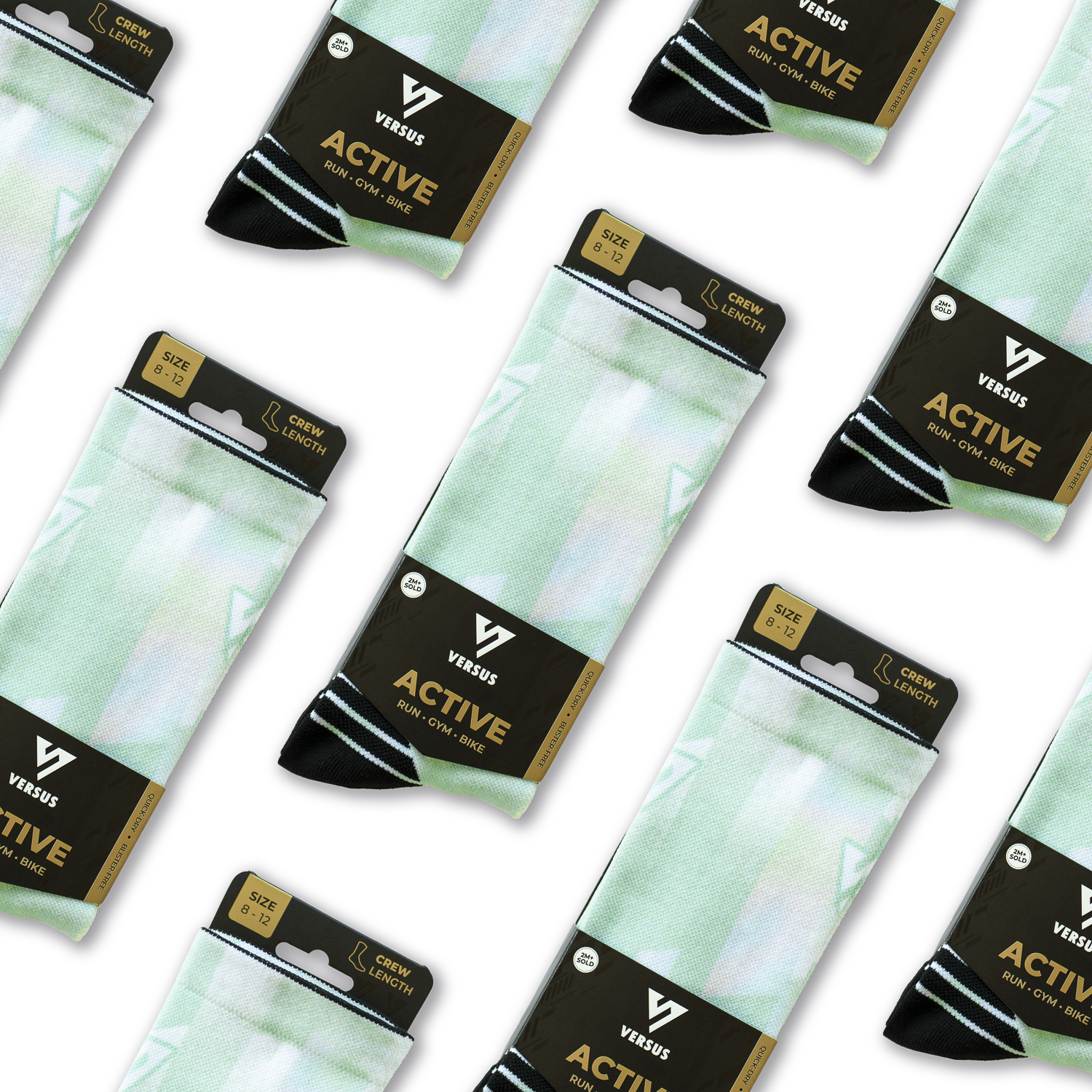 Active Crew Socks | Mint Motion
