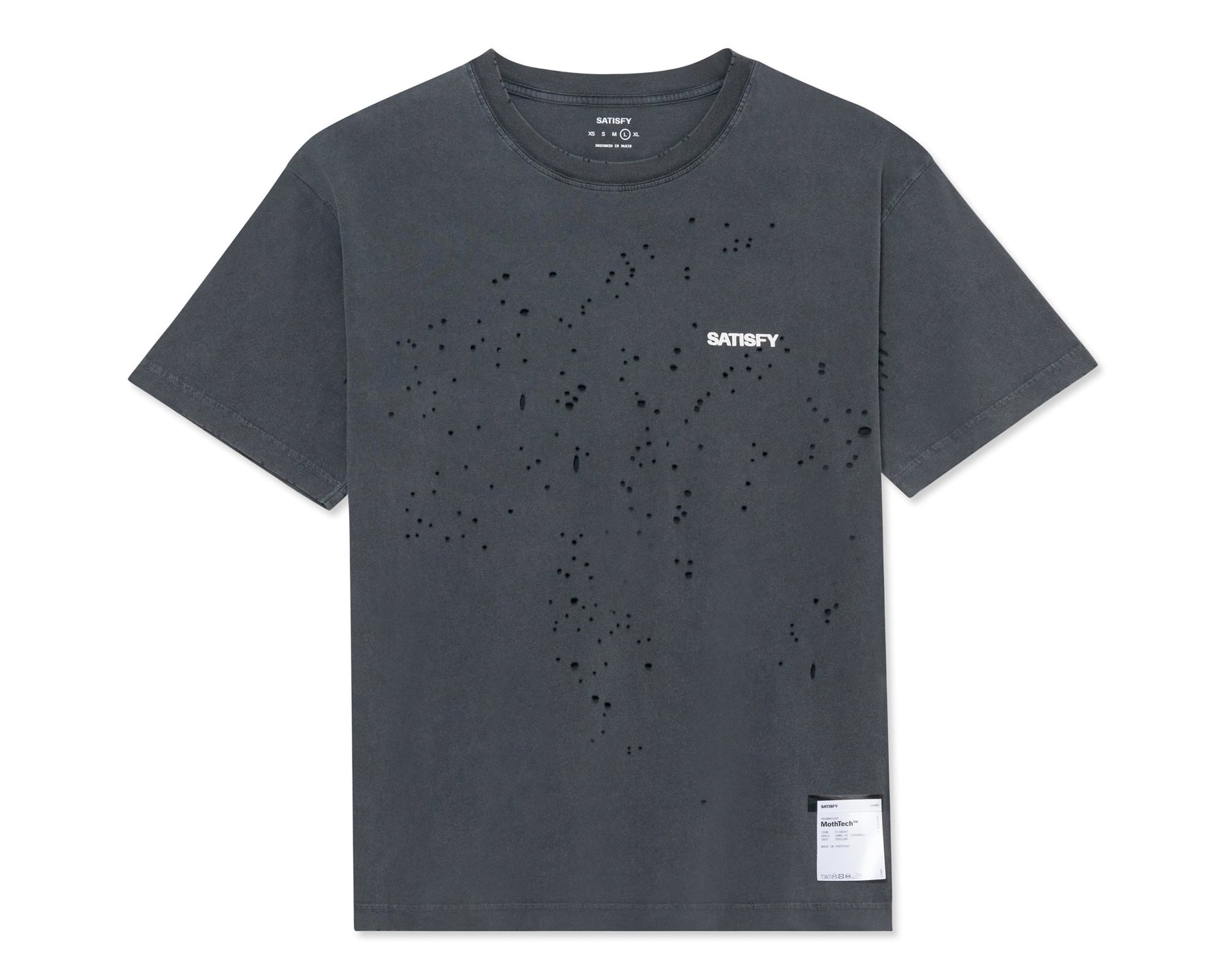 M MothTech T-Shirt | Aged Black