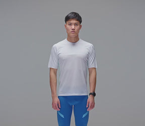 Men's SS Hot Weather T | White/Green