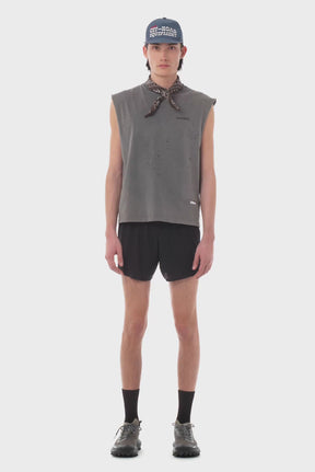 M MothTech Muscle Tee | Faded Black