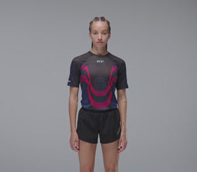 W Race Tee | Black/Red/Navy