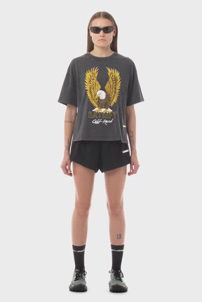 W MothTech T-Shirt | Aged Black 00A19
