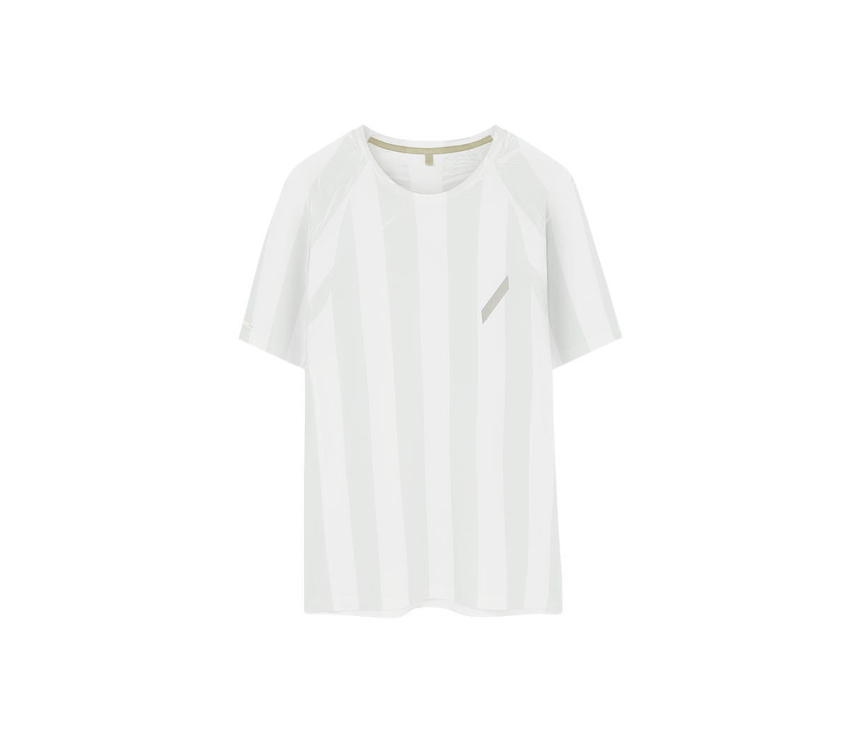 Men's Printed Tech T | Grey/White