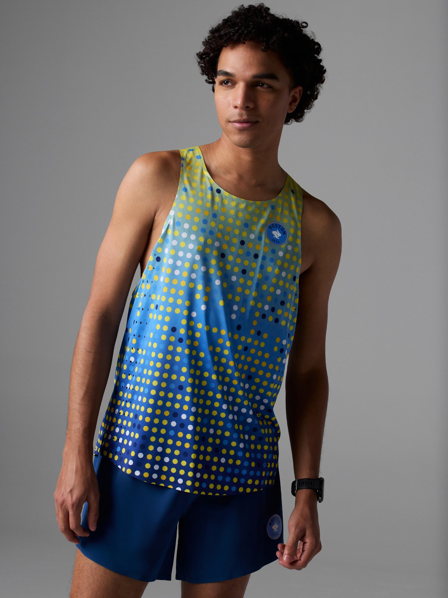 M Go Time Tank - Boston | Blue Curacao