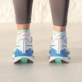 Running Ankle Socks | Retro Rainbow