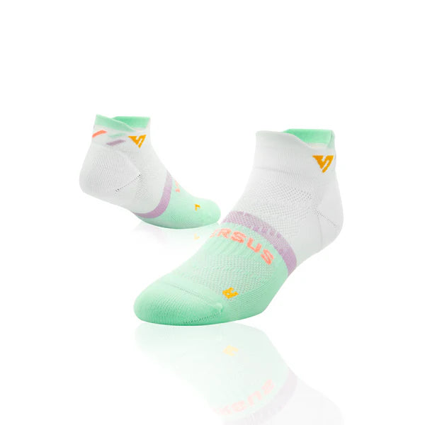 Running Ankle Socks | Retro Rainbow