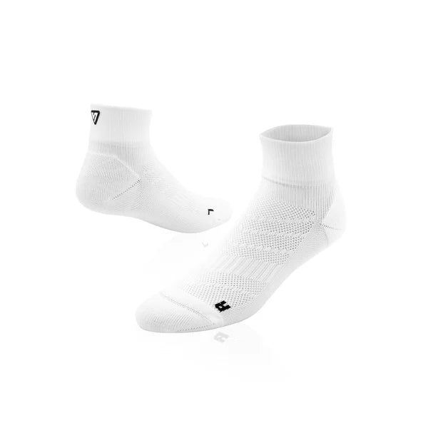Running Quarter Socks | White
