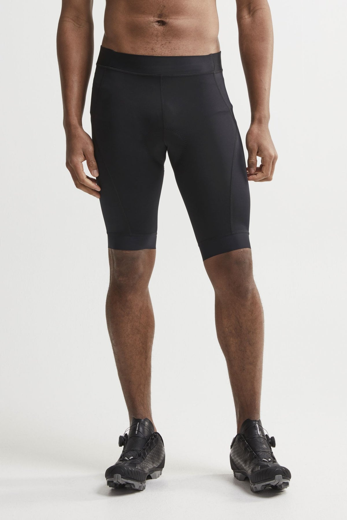 MEN'S - ESSENCE SHORTS - BLACK/SILVER (CYCLING BIKE SHORTS)