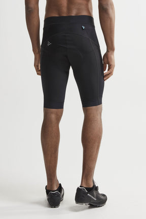 MEN'S - ESSENCE SHORTS - BLACK/SILVER (CYCLING BIKE SHORTS)