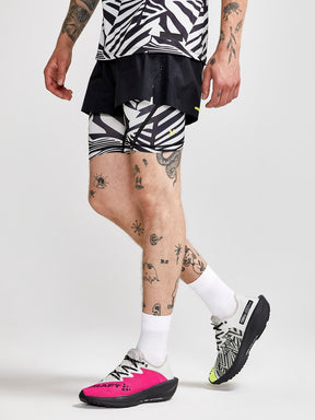 MEN'S DAZZLE CAMO 2IN1 SHORTS
