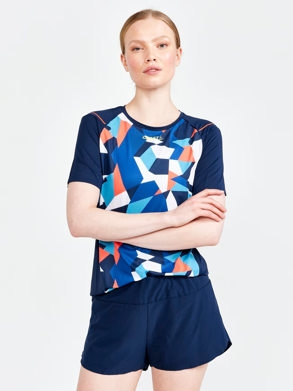 WOMEN'S PRO Dazzle Camo SS Tee