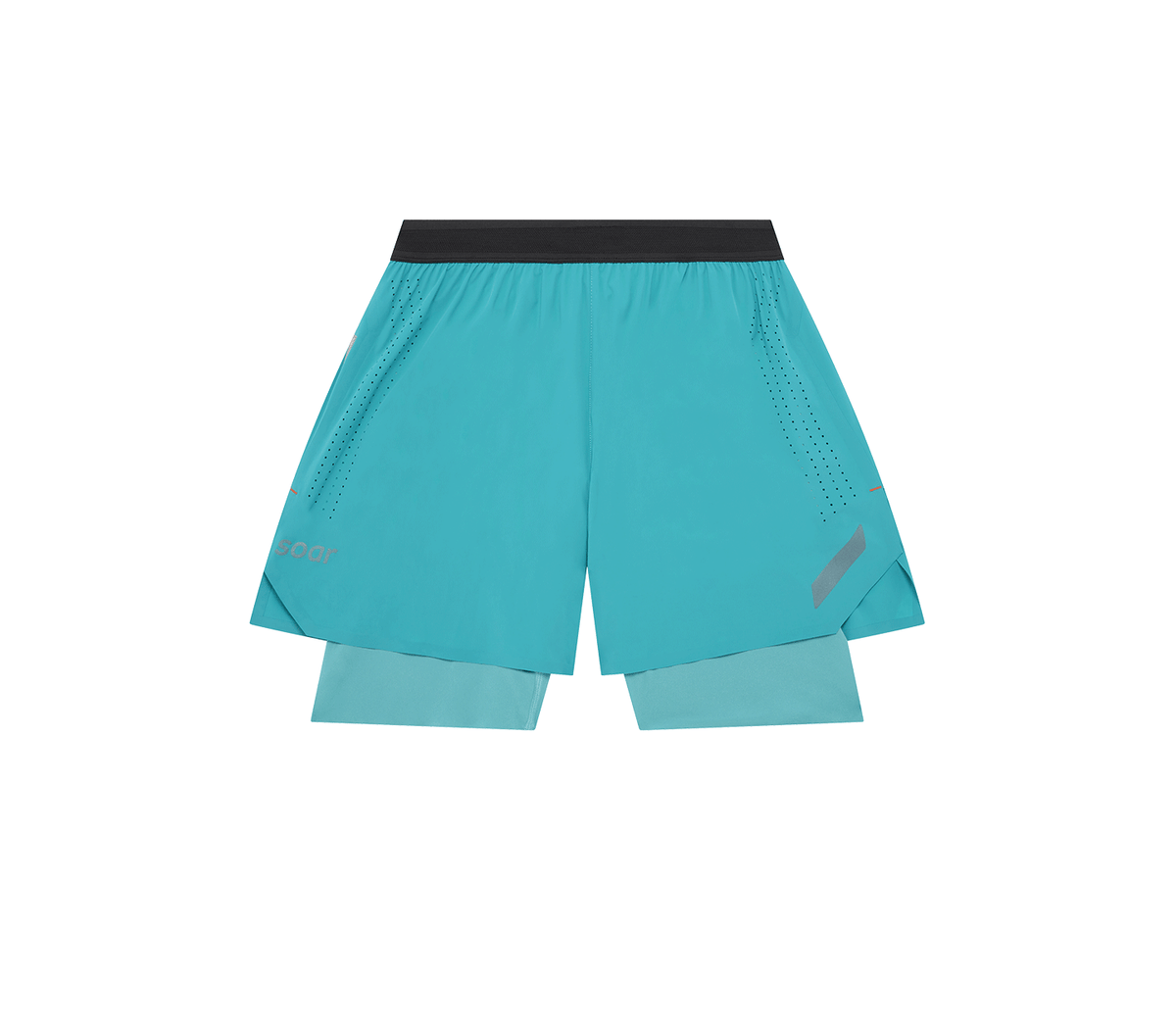 Dual Run Shorts | Aqua Blue