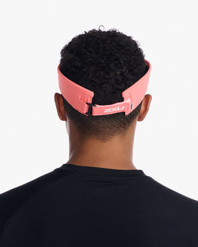 Run Visor, Hyper Coral/White