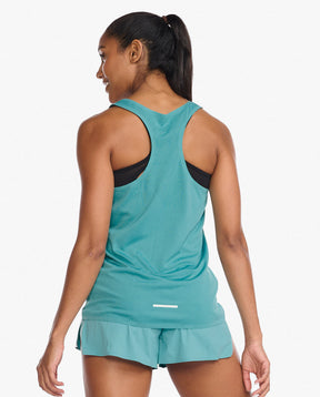 Light Speed Tech Singlet, Porcelain/White Reflective